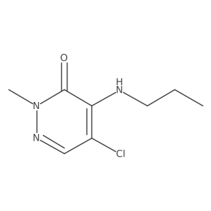 5-Chloro-2-methyl-4-(propylamino)-2,3-dihydropyridazin-3-one结构式