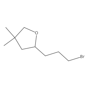2-(3-Bromopropyl)-4,4-dimethyloxolane结构式
