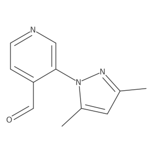 3-(3,5-dimethyl-1H-pyrazol-1-yl)pyridine-4-carbaldehyde Structure