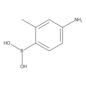 (4-Amino-2-methylphenyl)boronic acid Structure