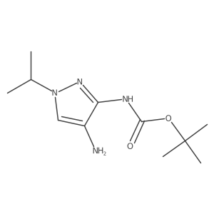 tert-butyl (4-amino-1-isopropyl-1H-pyrazol-3-yl)carbamate Structure