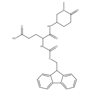 4-({[(9H-fluoren-9-yl)methoxy]carbonyl}amino)-4-[(1-methyl-6-oxopiperidin-3-yl)carbamoyl]butanoic acid Structure
