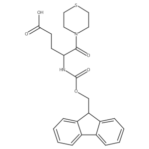 4-({[(9H-fluoren-9-yl)methoxy]carbonyl}amino)-5-oxo-5-(thiomorpholin-4-yl)pentanoic acid Structure
