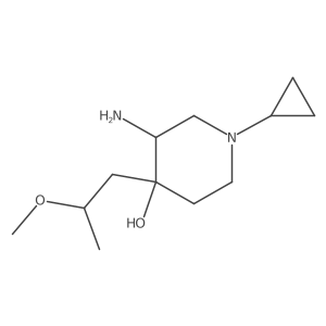 3-Amino-1-cyclopropyl-4-(2-methoxypropyl)piperidin-4-ol Structure