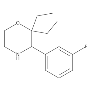 2,2-Diethyl-3-(3-fluorophenyl)morpholine Structure