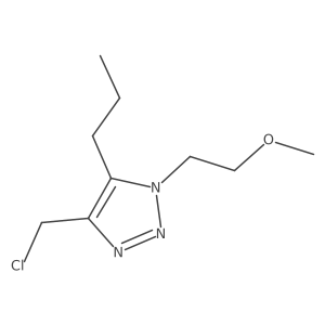 4-(chloromethyl)-1-(2-methoxyethyl)-5-propyl-1H-1,2,3-triazole结构式