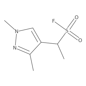 1-(1,3-dimethyl-1H-pyrazol-4-yl)ethane-1-sulfonyl fluoride结构式