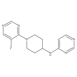 N-[1-(5-fluoropyrimidin-4-yl)piperidin-4-yl]pyrimidin-4-amine Structure