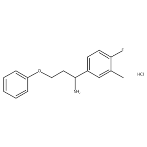 1-(4-Fluoro-3-methylphenyl)-3-phenoxypropan-1-amine hydrochloride Structure