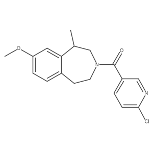 (6-Chloropyridin-3-yl)-(7-methoxy-5-methyl-1,2,4,5-tetrahydro-3-benzazepin-3-yl)methanone结构式
