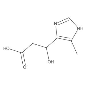 (3S)-3-hydroxy-3-(4-methyl-1H-imidazol-5-yl)propanoic acid结构式