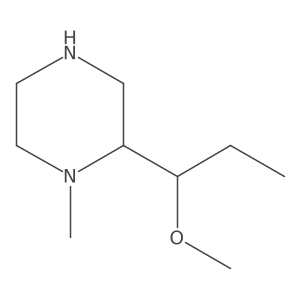 2-(1-Methoxypropyl)-1-methylpiperazine结构式