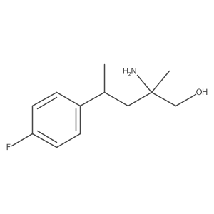 2-Amino-4-(4-fluorophenyl)-2-methylpentan-1-ol Structure