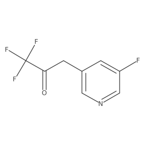 1,1,1-Trifluoro-3-(5-fluoropyridin-3-yl)propan-2-one Structure