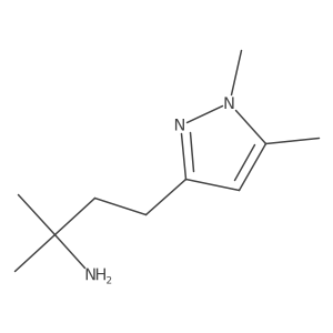 4-(1,5-dimethyl-1H-pyrazol-3-yl)-2-methylbutan-2-amine结构式