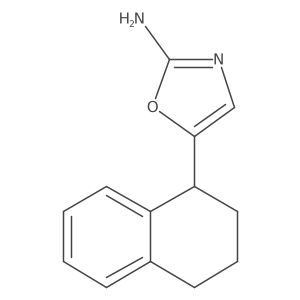 5-(1,2,3,4-Tetrahydronaphthalen-1-yl)-1,3-oxazol-2-amine结构式