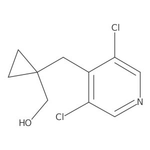 {1-[(3,5-Dichloropyridin-4-yl)methyl]cyclopropyl}methanol Structure