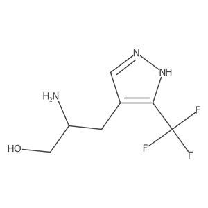 2-amino-3-[3-(trifluoromethyl)-1H-pyrazol-4-yl]propan-1-ol Structure