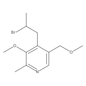 4-(2-Bromopropyl)-3-methoxy-5-(methoxymethyl)-2-methylpyridine Structure