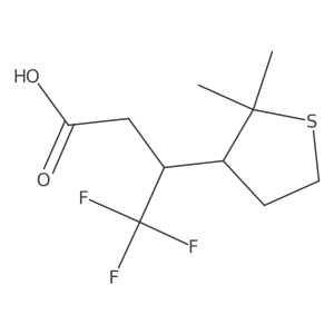 3-(2,2-Dimethylthiolan-3-yl)-4,4,4-trifluorobutanoic acid结构式