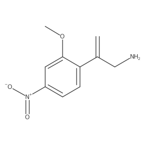 2-(2-Methoxy-4-nitrophenyl)prop-2-en-1-amine结构式
