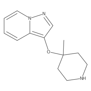 4-Methyl-4-{pyrazolo[1,5-a]pyridin-3-yloxy}piperidine结构式