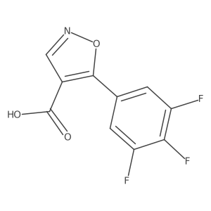 5-(3,4,5-Trifluorophenyl)-1,2-oxazole-4-carboxylic acid Structure