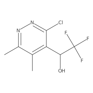 1-(3-chloro-5,6-dimethyl-pyridazin-4-yl)-2,2,2-trifluoro-ethanol结构式