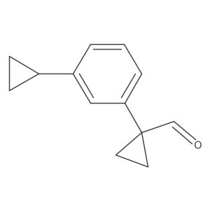 1-(3-Cyclopropylphenyl)cyclopropane-1-carbaldehyde Structure