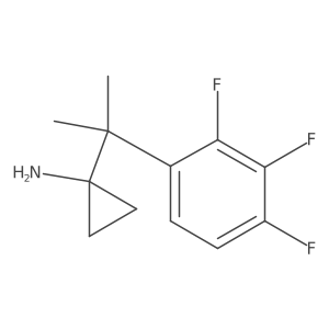 1-[2-(2,3,4-Trifluorophenyl)propan-2-yl]cyclopropan-1-amine Structure