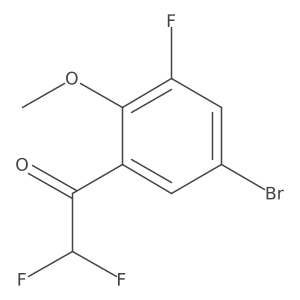 1-(5-Bromo-3-fluoro-2-methoxyphenyl)-2,2-difluoroethan-1-one Structure