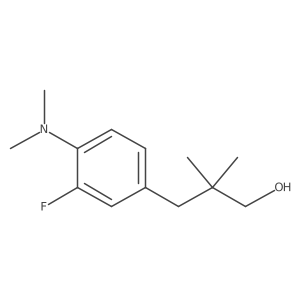 3-[4-(Dimethylamino)-3-fluorophenyl]-2,2-dimethylpropan-1-ol Structure