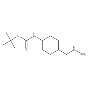 tert-butyl N-[4-(hydrazinylmethyl)cyclohexyl]carbamate Structure