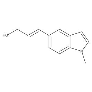3-(1-methyl-1H-indol-5-yl)prop-2-en-1-ol结构式