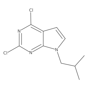 2,4-Dichloro-7-isobutyl-7H-pyrrolo[2,3-d]pyrimidine Structure