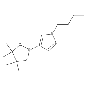 1-(but-3-en-1-yl)-4-(4,4,5,5-tetramethyl-1,3,2-dioxaborolan-2-yl)-1H-pyrazole结构式