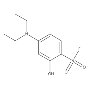 4-(Diethylamino)-2-hydroxybenzene-1-sulfonyl fluoride结构式