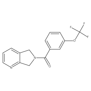 (5H-pyrrolo[3,4-b]pyridin-6(7H)-yl)(3-(trifluoromethoxy)phenyl)methanone结构式