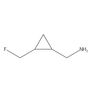 rac-[(1R,2S)-2-(fluoromethyl)cyclopropyl]methanamine结构式