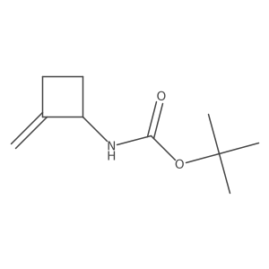 tert-butyl N-(2-methylidenecyclobutyl)carbamate结构式
