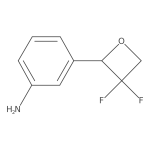 3-(3,3-Difluorooxetan-2-yl)aniline Structure