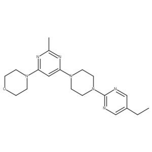 4-[6-[4-(5-Ethylpyrimidin-2-yl)piperazin-1-yl]-2-methylpyrimidin-4-yl]morpholine Structure