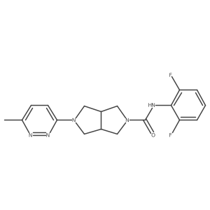 N-(2,6-difluorophenyl)-5-(6-methylpyridazin-3-yl)-octahydropyrrolo[3,4-c]pyrrole-2-carboxamide Structure