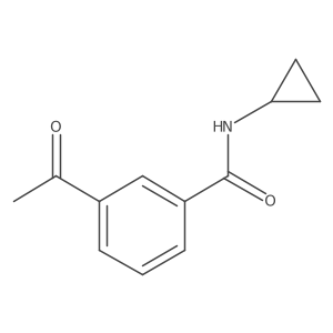 3-Acetyl-N-cyclopropylbenzamide Structure
