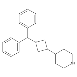 4-(1-Benzhydrylazetidin-3-yl)piperidine Structure