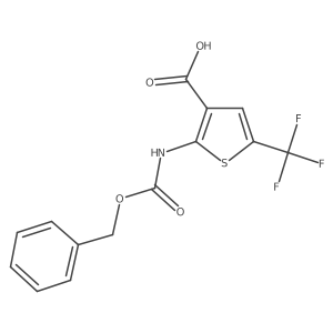 2-{[(Benzyloxy)carbonyl]amino}-5-(trifluoromethyl)thiophene-3-carboxylic acid Structure