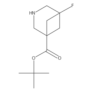 Tert-butyl 5-fluoro-3-azabicyclo[3.1.1]heptane-1-carboxylate结构式