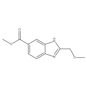 methyl 2-(methoxymethyl)-1H-1,3-benzodiazole-6-carboxylate Structure