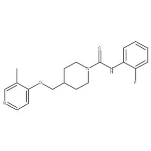 N-(2-fluorophenyl)-4-{[(3-methylpyridin-4-yl)oxy]methyl}piperidine-1-carboxamide结构式