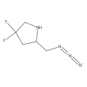 (2S)-2-(azidomethyl)-4,4-difluoropyrrolidine结构式